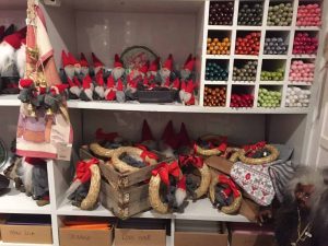 Tomte on a straw wreath