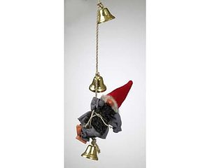 Tomte on a rope with bells